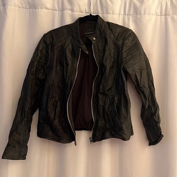 Lucy Brand Short Leather Jacket - Picture 1 of 3